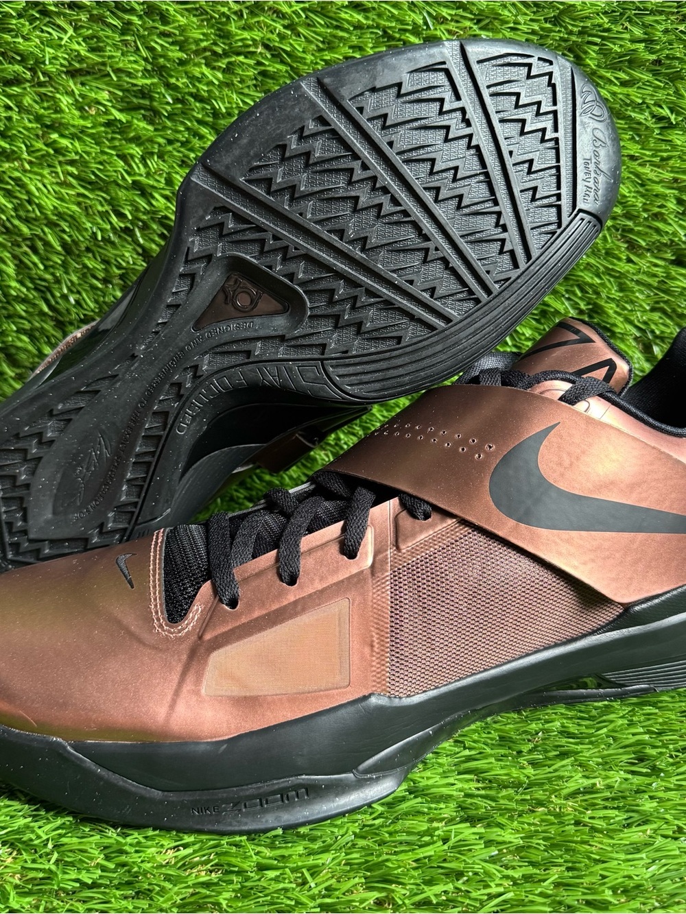 Nike KD 4 FZ5913-800 Copper Black Christmas Basketball Sneakers Men’s Size 17